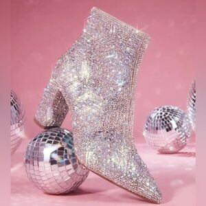 Betsey Johnson Cady Rhinestone Ankle Boot